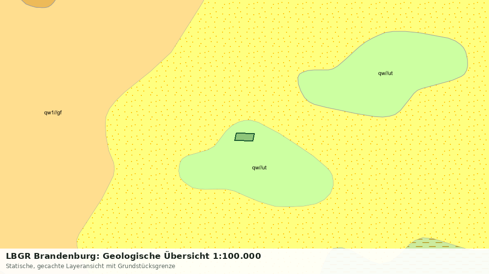Statische Kartenansicht: LBGR Brandenburg: Geologische Übersicht 1:100.000