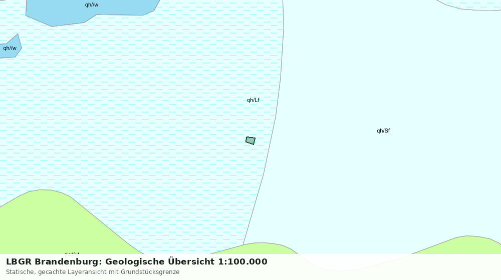 Statische Kartenansicht: LBGR Brandenburg: Geologische Übersicht 1:100.000