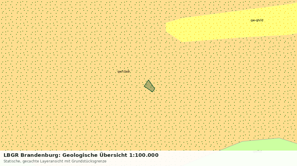 Statische Kartenansicht: LBGR Brandenburg: Geologische Übersicht 1:100.000