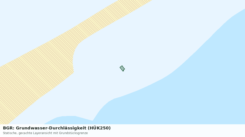 Statische Kartenansicht: BGR: Grundwasser-Durchlässigkeit (HÜK250)