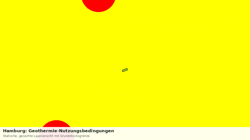 Statische Kartenansicht: Hamburg: Geothermie-Nutzungsbedingungen