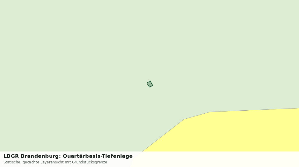 Statische Kartenansicht: LBGR Brandenburg: Quartärbasis-Tiefenlage