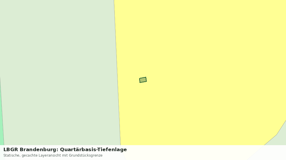 Statische Kartenansicht: LBGR Brandenburg: Quartärbasis-Tiefenlage