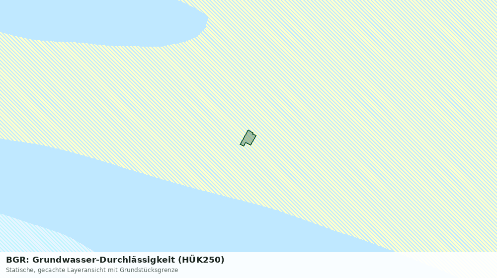 Statische Kartenansicht: BGR: Grundwasser-Durchlässigkeit (HÜK250)