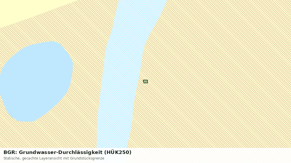 Statische Kartenansicht: BGR: Grundwasser-Durchlässigkeit (HÜK250)