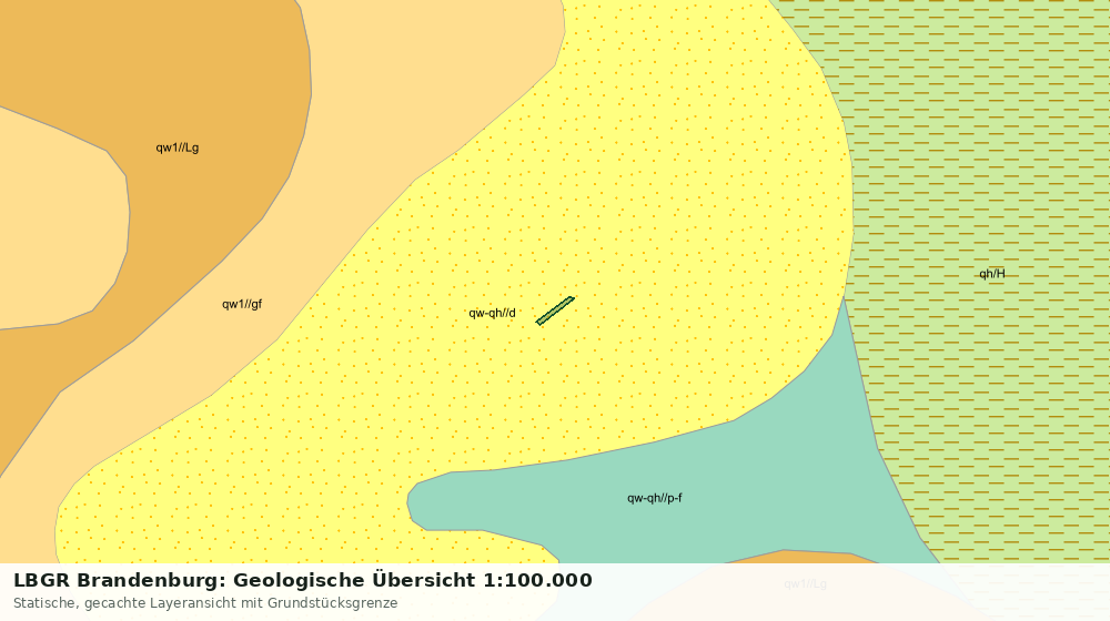 Statische Kartenansicht: LBGR Brandenburg: Geologische Übersicht 1:100.000