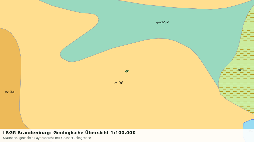 Statische Kartenansicht: LBGR Brandenburg: Geologische Übersicht 1:100.000