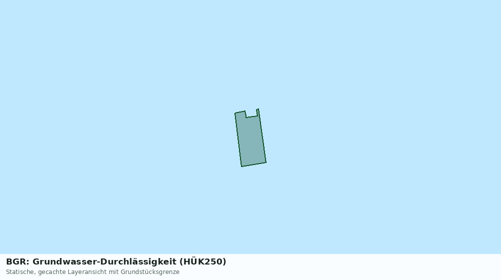 Statische Kartenansicht: BGR: Grundwasser-Durchlässigkeit (HÜK250)