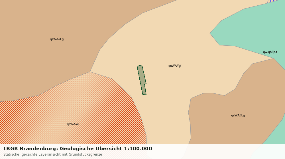 Statische Kartenansicht: LBGR Brandenburg: Geologische Übersicht 1:100.000