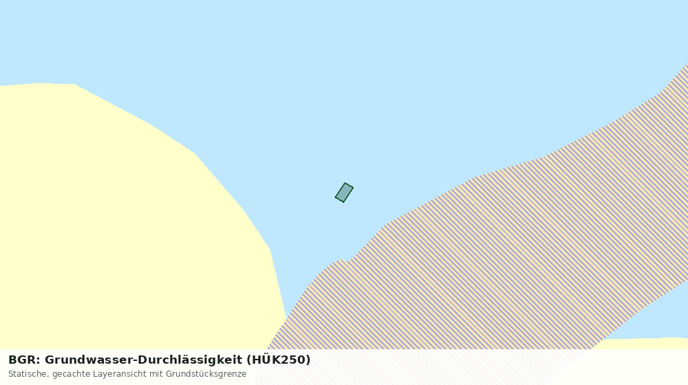 Statische Kartenansicht: BGR: Grundwasser-Durchlässigkeit (HÜK250)