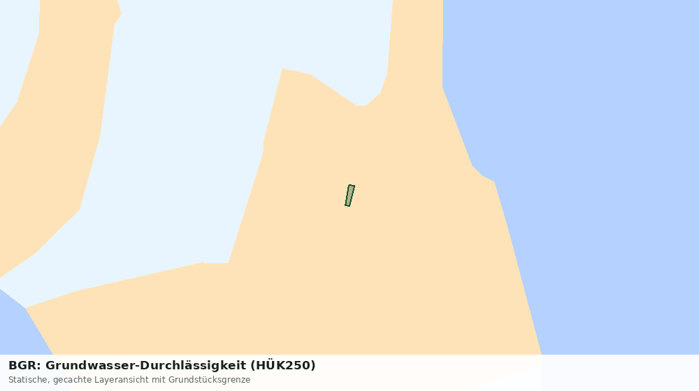 Statische Kartenansicht: BGR: Grundwasser-Durchlässigkeit (HÜK250)