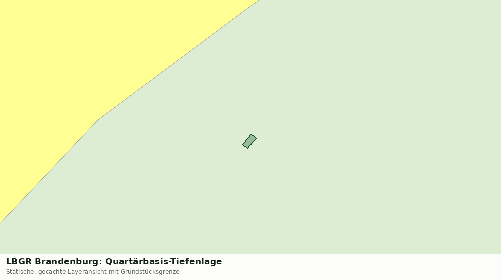 Statische Kartenansicht: LBGR Brandenburg: Quartärbasis-Tiefenlage