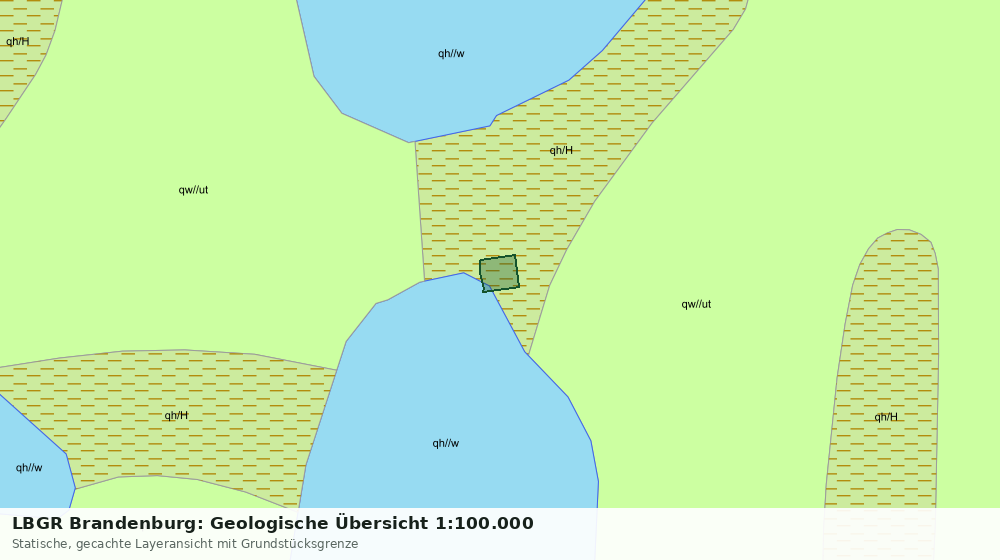 Statische Kartenansicht: LBGR Brandenburg: Geologische Übersicht 1:100.000