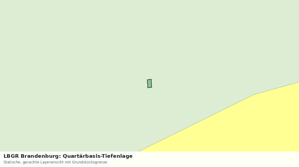 Statische Kartenansicht: LBGR Brandenburg: Quartärbasis-Tiefenlage