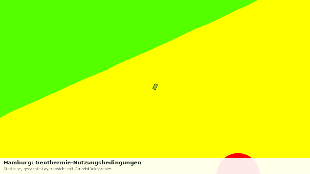 Statische Kartenansicht: Hamburg: Geothermie-Nutzungsbedingungen