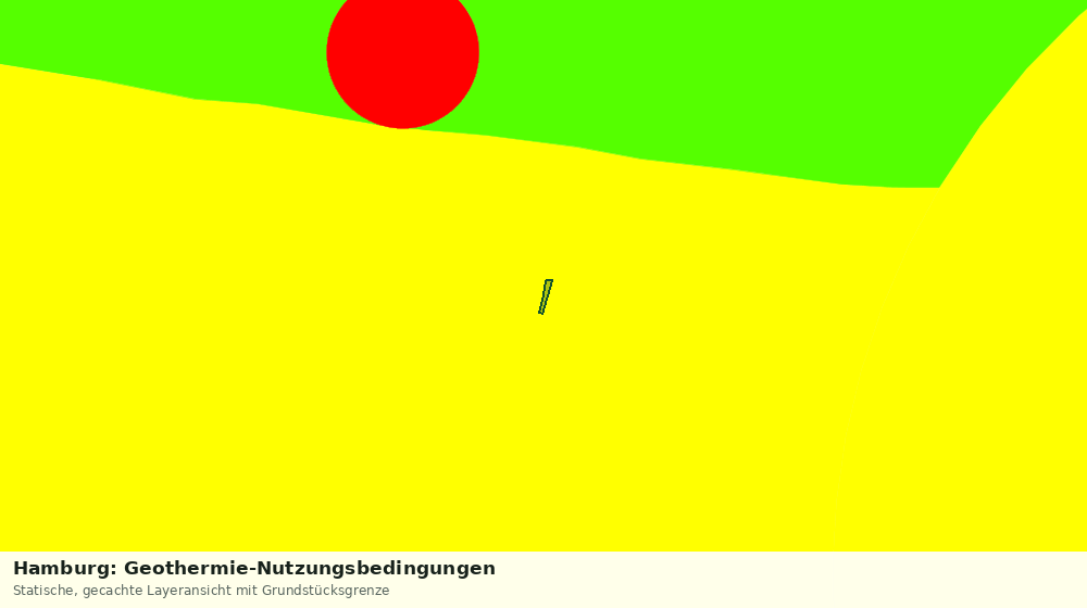 Statische Kartenansicht: Hamburg: Geothermie-Nutzungsbedingungen