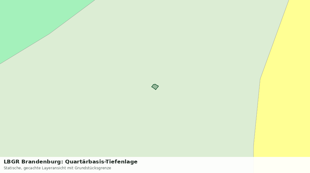 Statische Kartenansicht: LBGR Brandenburg: Quartärbasis-Tiefenlage