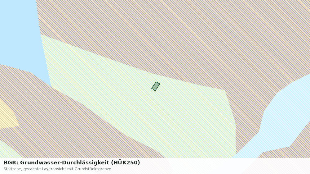 Statische Kartenansicht: BGR: Grundwasser-Durchlässigkeit (HÜK250)