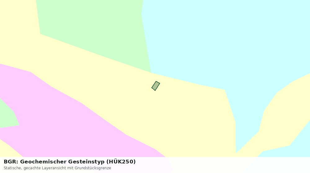 Statische Kartenansicht: BGR: Geochemischer Gesteinstyp (HÜK250)