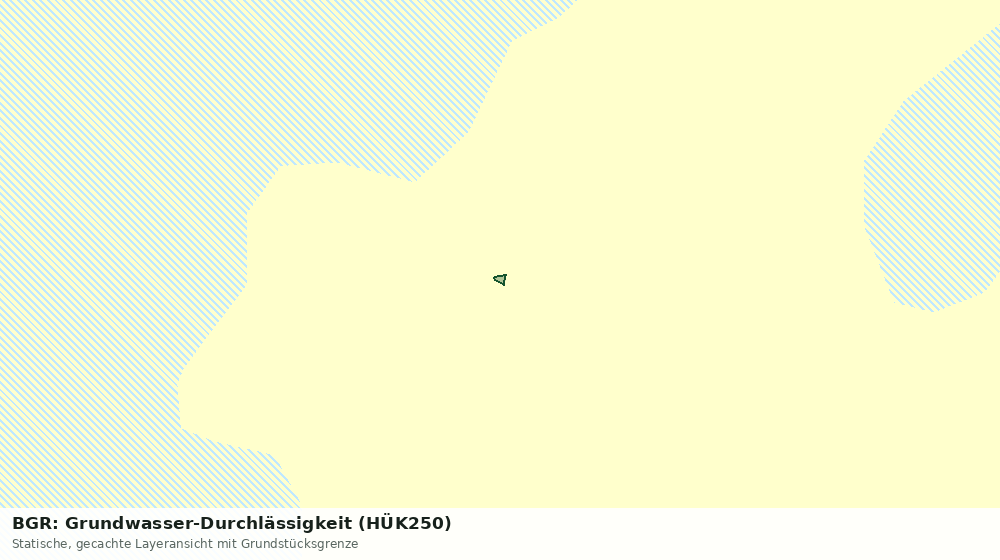 Statische Kartenansicht: BGR: Grundwasser-Durchlässigkeit (HÜK250)