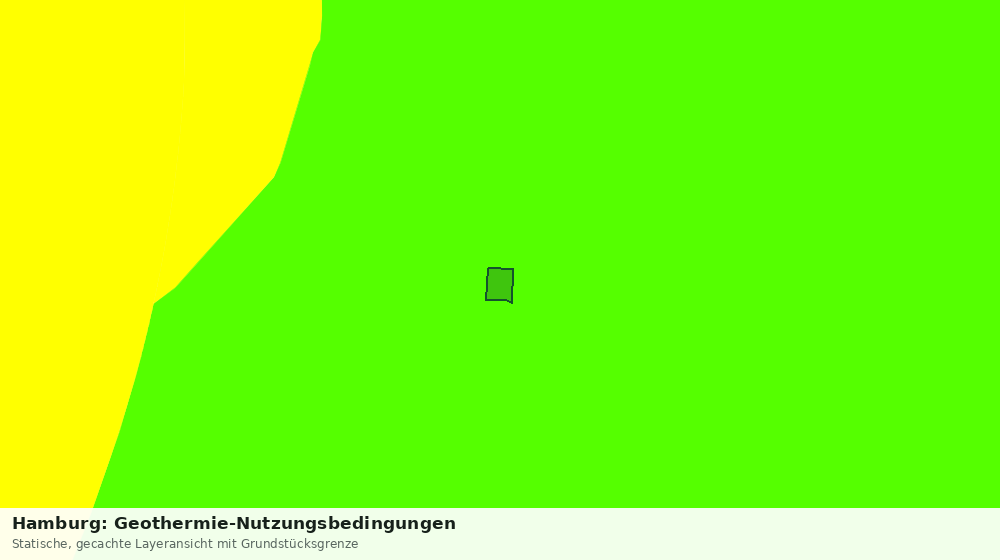 Statische Kartenansicht: Hamburg: Geothermie-Nutzungsbedingungen