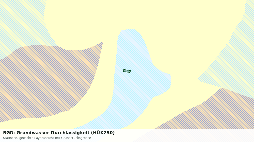 Statische Kartenansicht: BGR: Grundwasser-Durchlässigkeit (HÜK250)