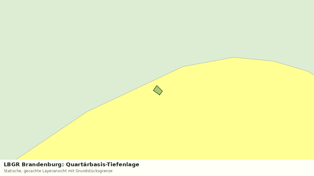 Statische Kartenansicht: LBGR Brandenburg: Quartärbasis-Tiefenlage