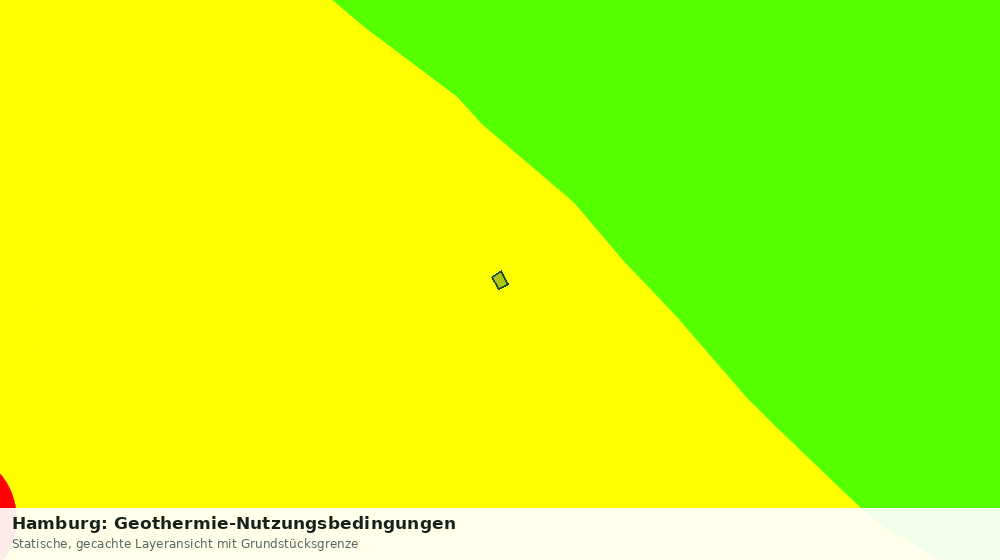 Statische Kartenansicht: Hamburg: Geothermie-Nutzungsbedingungen