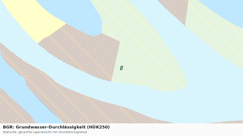 Statische Kartenansicht: BGR: Grundwasser-Durchlässigkeit (HÜK250)