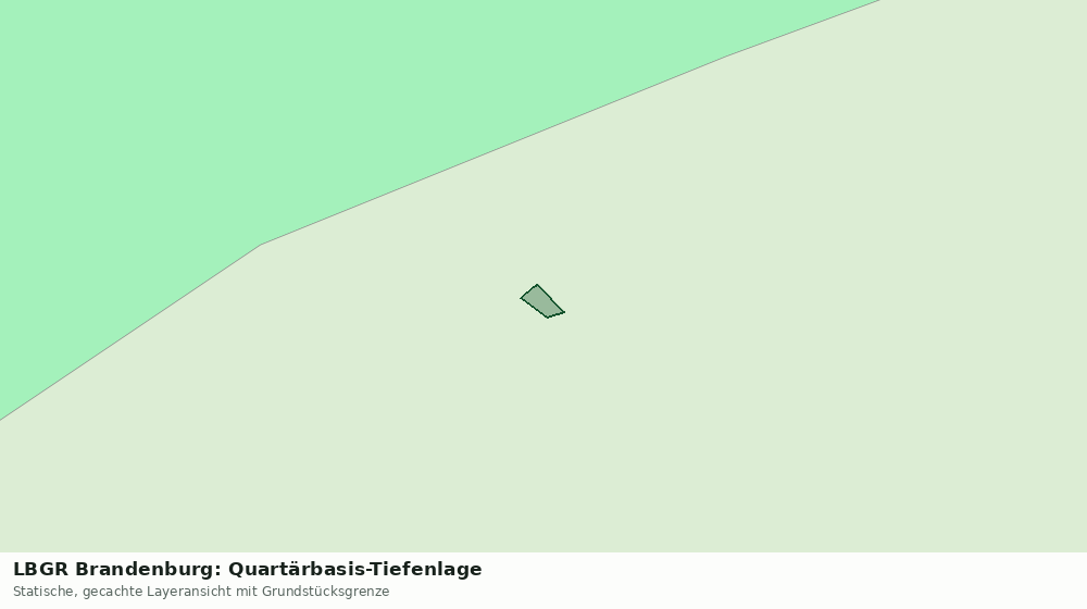 Statische Kartenansicht: LBGR Brandenburg: Quartärbasis-Tiefenlage