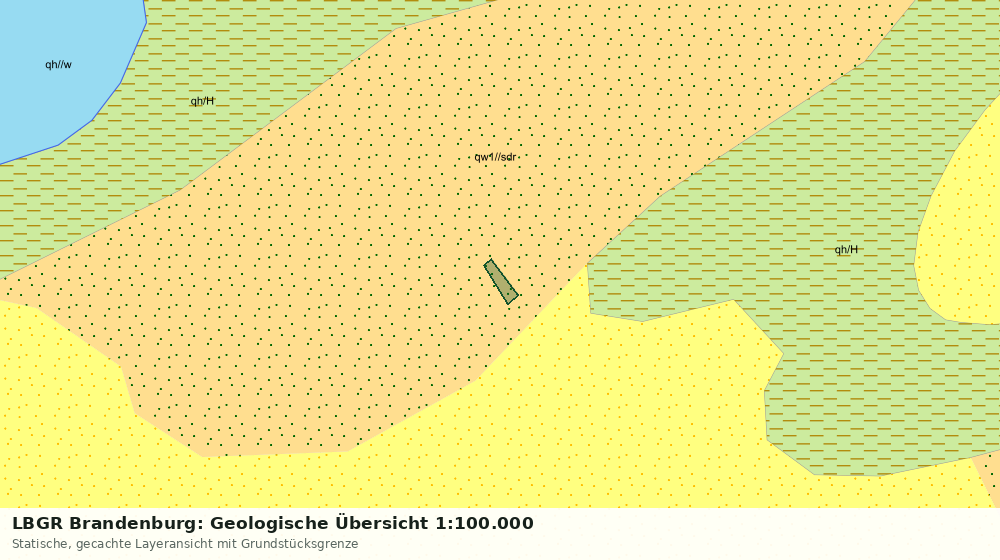 Statische Kartenansicht: LBGR Brandenburg: Geologische Übersicht 1:100.000