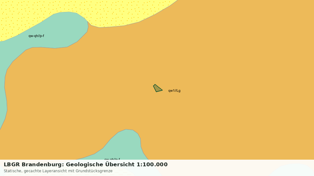 Statische Kartenansicht: LBGR Brandenburg: Geologische Übersicht 1:100.000