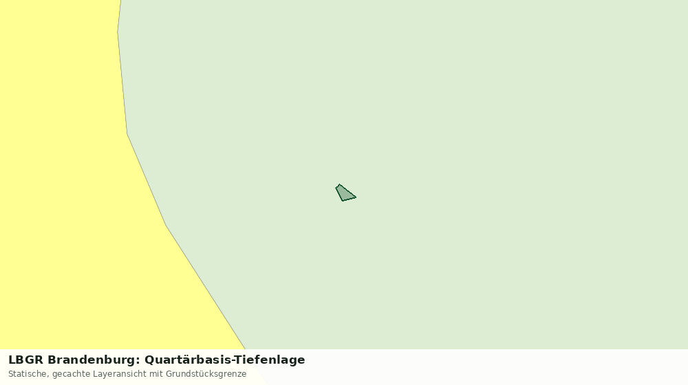 Statische Kartenansicht: LBGR Brandenburg: Quartärbasis-Tiefenlage