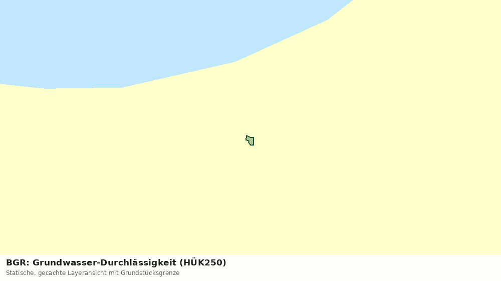 Statische Kartenansicht: BGR: Grundwasser-Durchlässigkeit (HÜK250)