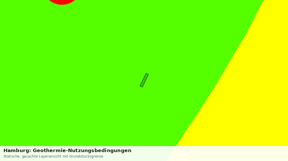 Statische Kartenansicht: Hamburg: Geothermie-Nutzungsbedingungen
