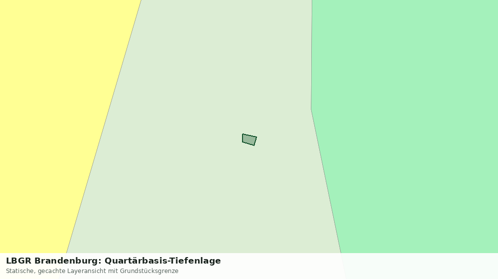 Statische Kartenansicht: LBGR Brandenburg: Quartärbasis-Tiefenlage