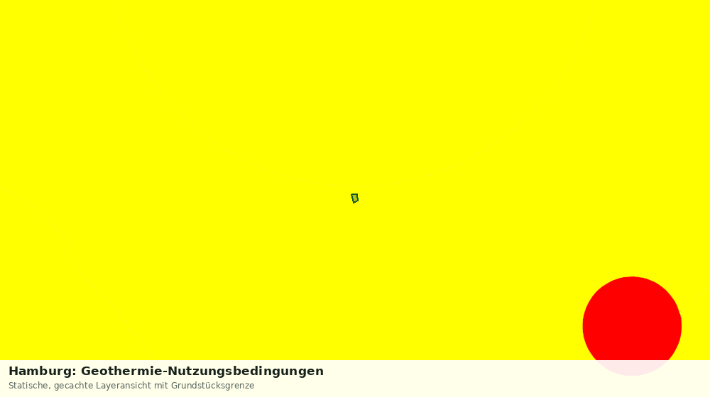 Statische Kartenansicht: Hamburg: Geothermie-Nutzungsbedingungen