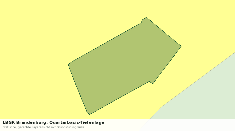 Statische Kartenansicht: LBGR Brandenburg: Quartärbasis-Tiefenlage