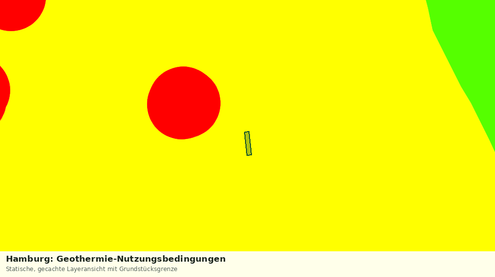 Statische Kartenansicht: Hamburg: Geothermie-Nutzungsbedingungen