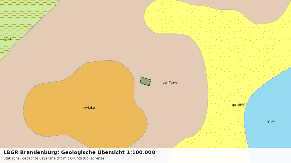Statische Kartenansicht: LBGR Brandenburg: Geologische Übersicht 1:100.000