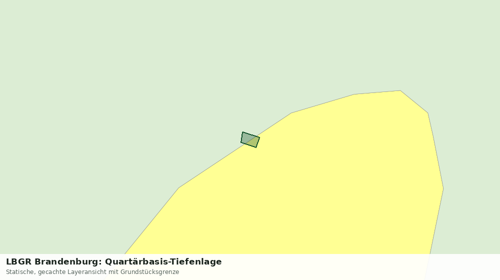 Statische Kartenansicht: LBGR Brandenburg: Quartärbasis-Tiefenlage