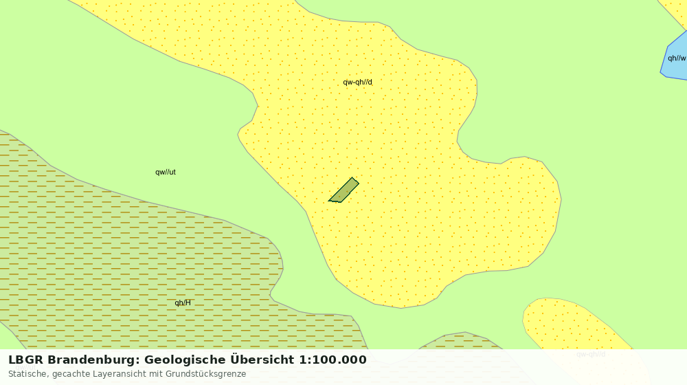 Statische Kartenansicht: LBGR Brandenburg: Geologische Übersicht 1:100.000