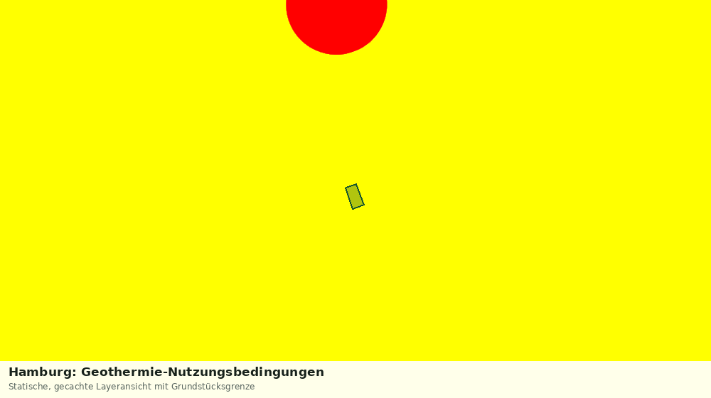 Statische Kartenansicht: Hamburg: Geothermie-Nutzungsbedingungen
