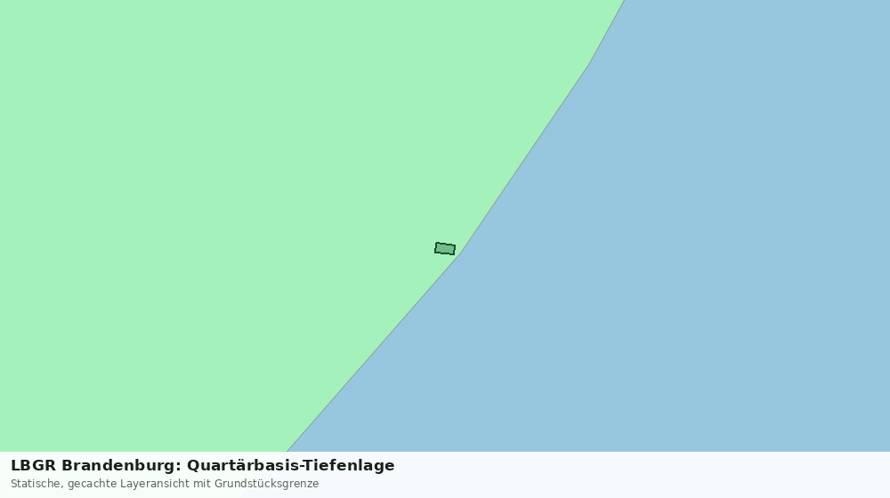Statische Kartenansicht: LBGR Brandenburg: Quartärbasis-Tiefenlage