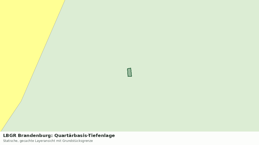 Statische Kartenansicht: LBGR Brandenburg: Quartärbasis-Tiefenlage