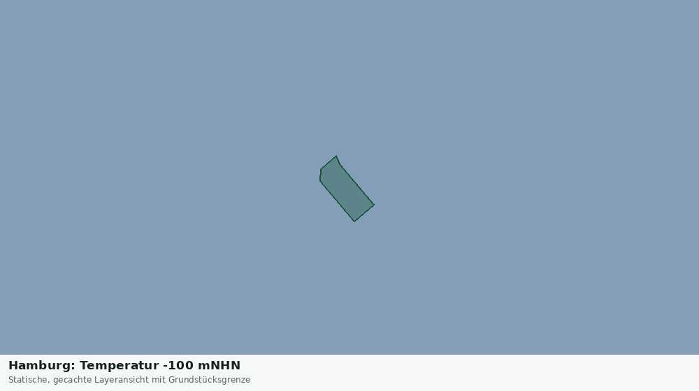 Statische Kartenansicht: Hamburg: Temperatur -100 mNHN
