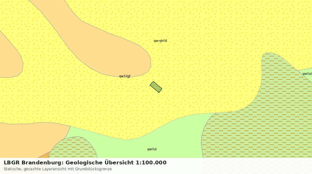 Statische Kartenansicht: LBGR Brandenburg: Geologische Übersicht 1:100.000