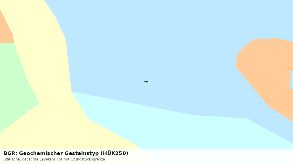 Statische Kartenansicht: BGR: Geochemischer Gesteinstyp (HÜK250)