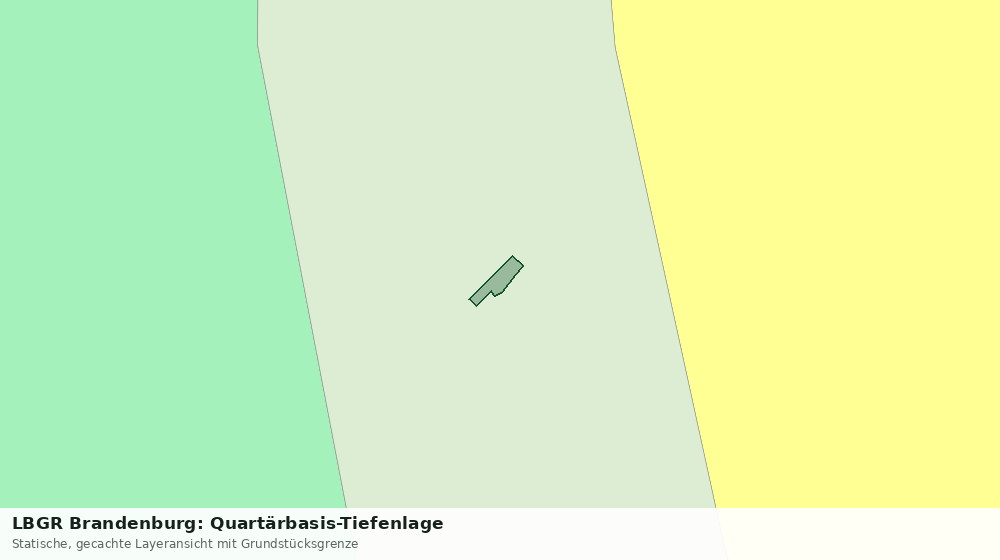 Statische Kartenansicht: LBGR Brandenburg: Quartärbasis-Tiefenlage
