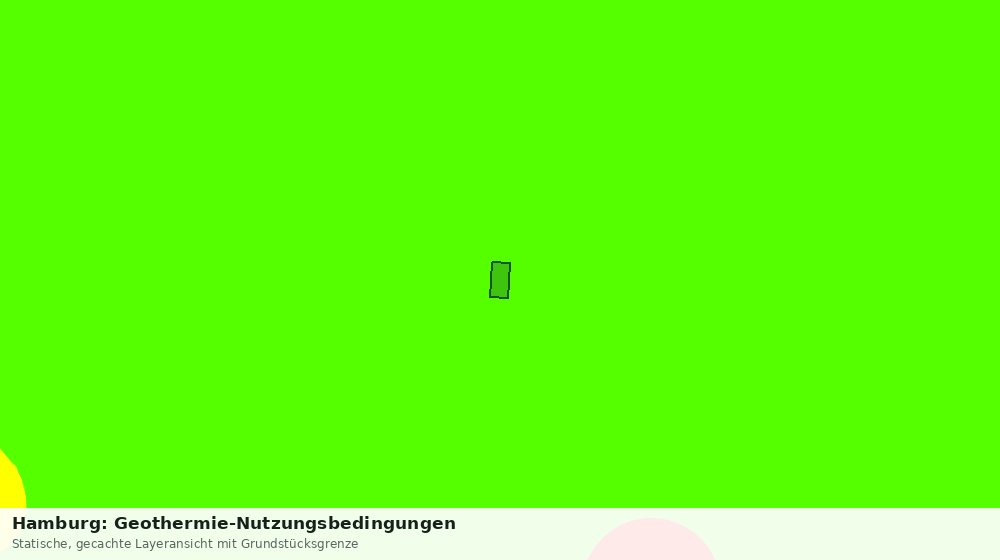 Statische Kartenansicht: Hamburg: Geothermie-Nutzungsbedingungen